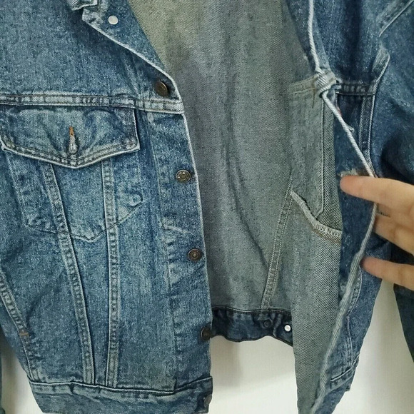 Vintage Levis Big E Type 3 Denim Trucker Jean Jacket Med Made in USA Medium Wash - Picture 10 of 16